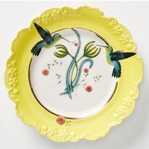 Anthropologie Lou Rota Nature Table Plate - Hummingbird